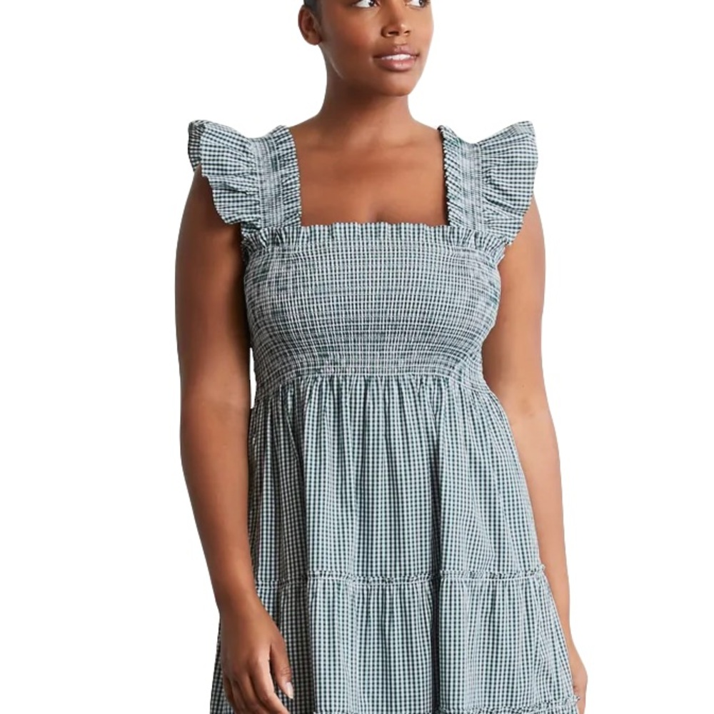 Hill House Green Gingham Ellie Nap Dress
